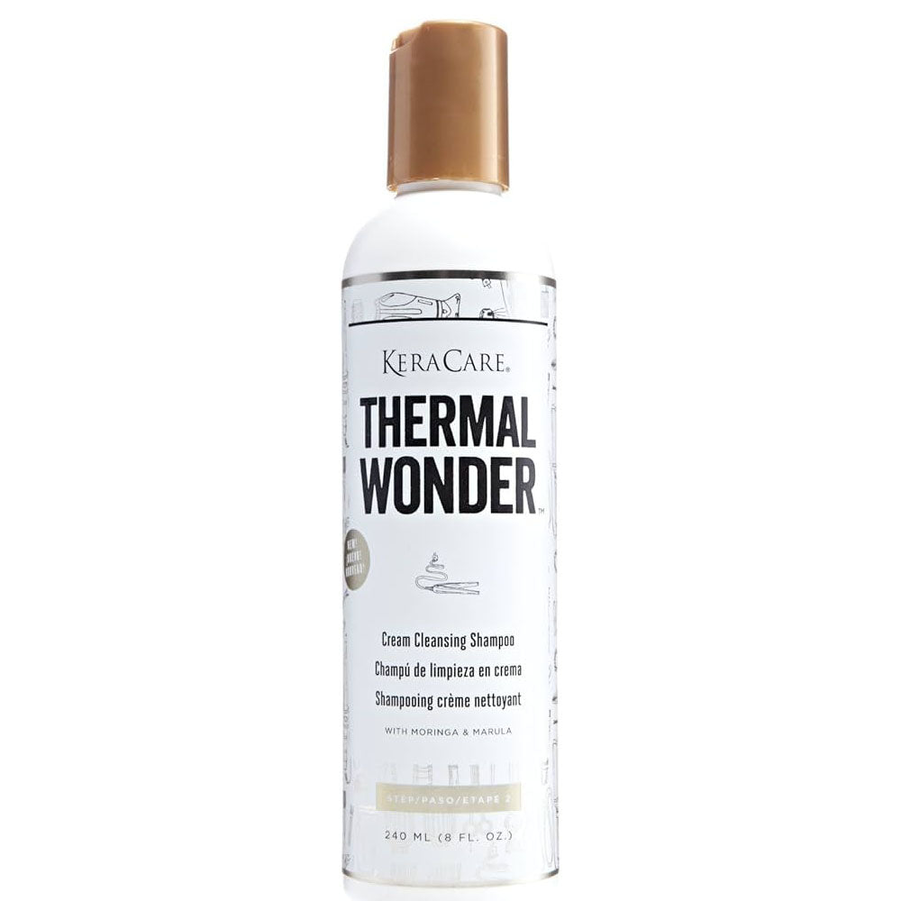Keracare Thermal Wonder Cream Cleansing Shampoo 8 oz / 237 ml - For Gentle Cleansing & Moisture Retention