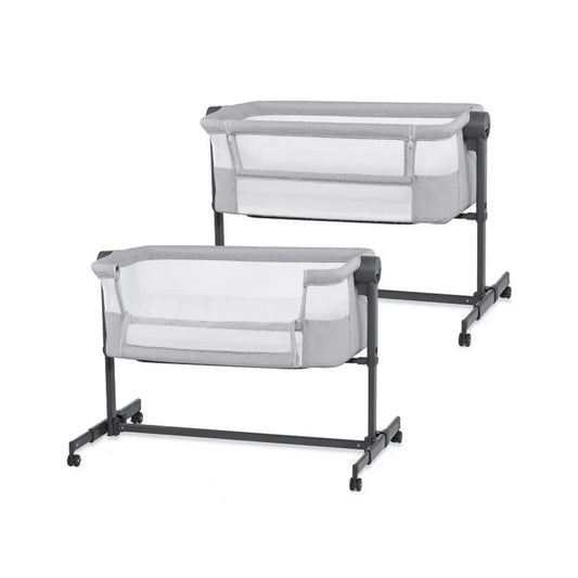 Kinderkraft Nestee Up 2 Bedside Crib - Light Grey