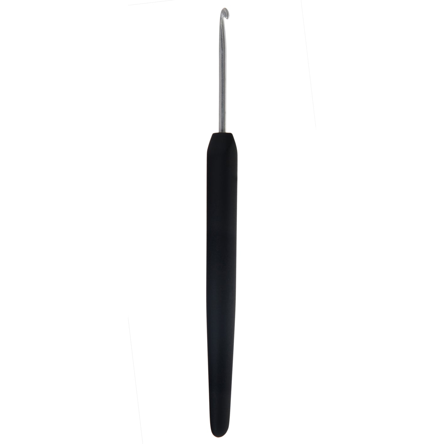 KnitPro Crochet Hook Silver Aluminium with soft grip handle 15cm