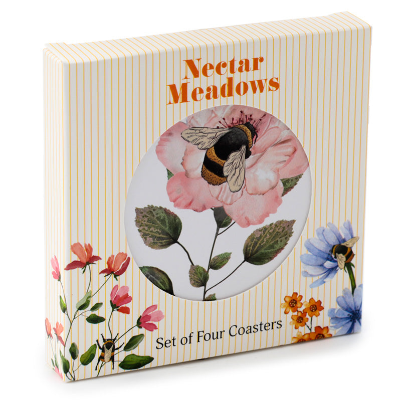 Nectar Meadows Set of 4 Cork Coasters