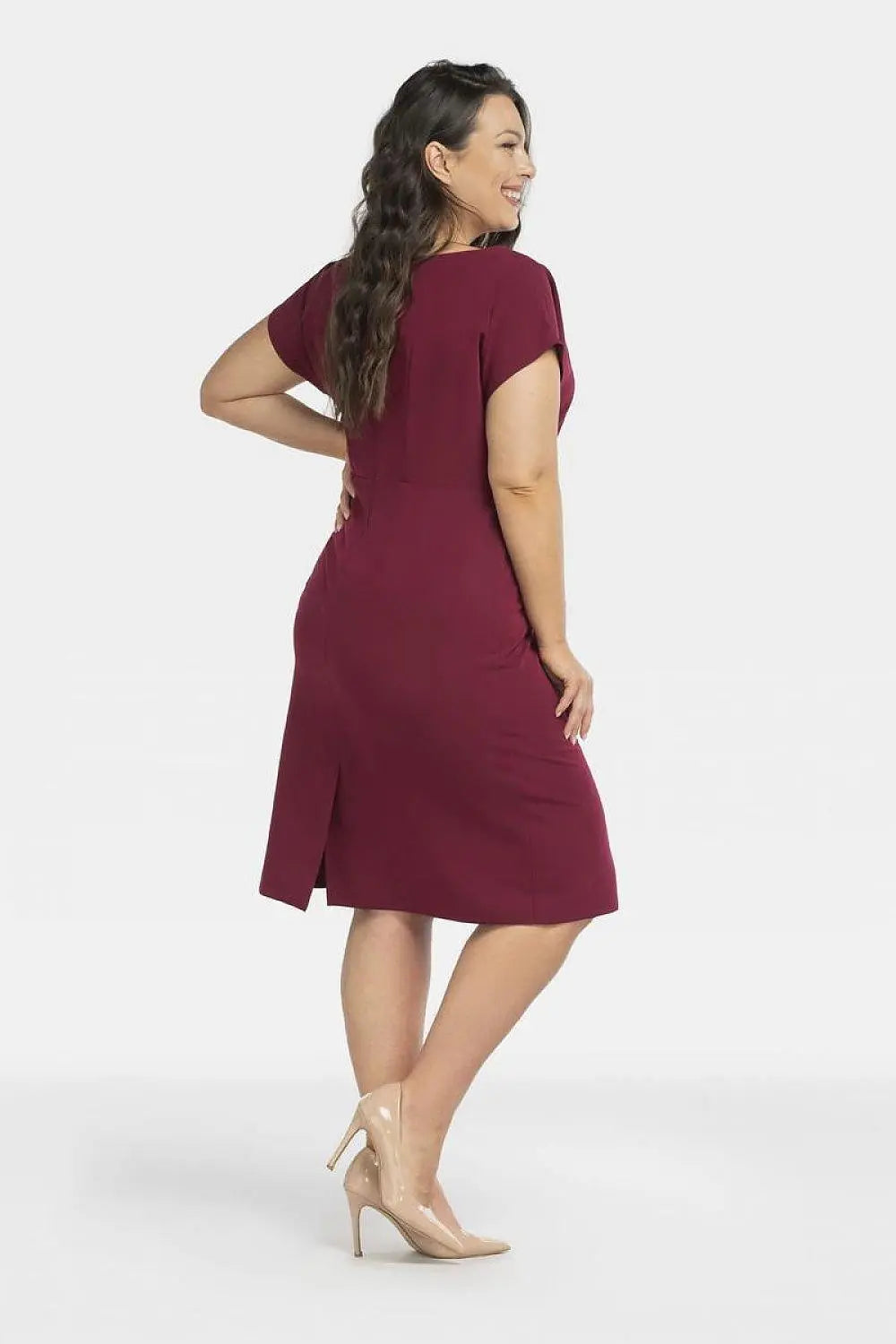 Karko elegant pencil-cut otto dress