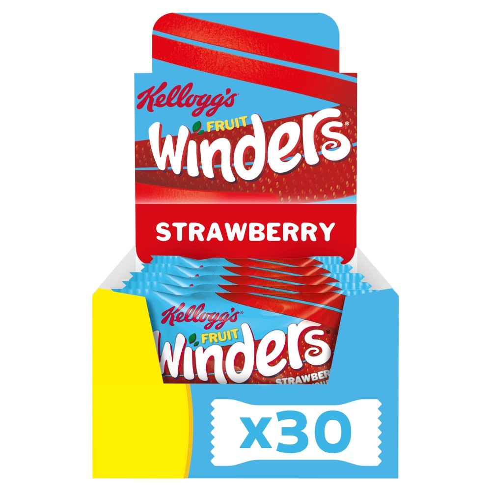 Kellogg's Fruit Winders Strawberry Single Snack 17g (Box of 30)
