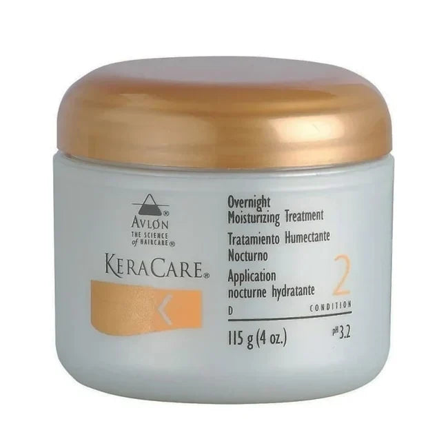 Keracare Overnight Moisturizing Treatment 4 oz / 118 ml - For Dry, Brittle Hair