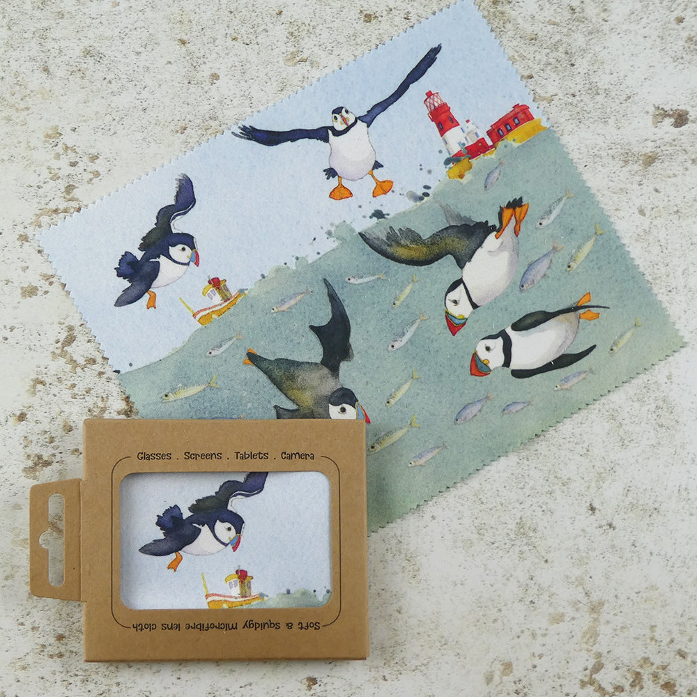 DIVING PUFFINS LENS CLOTH