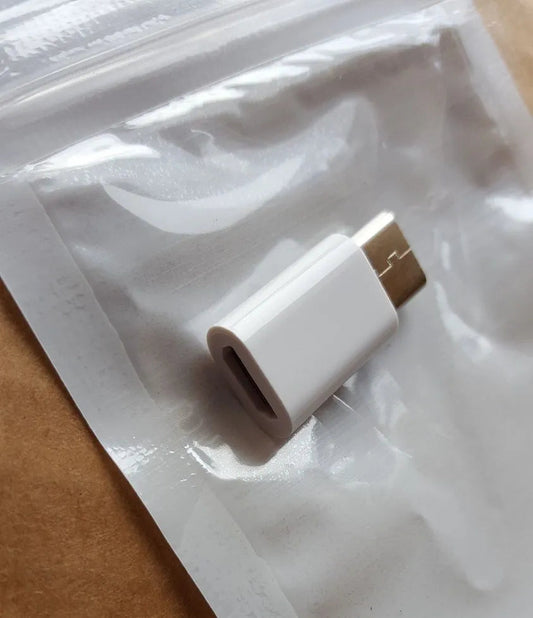 LG Male Type-C to Female Micro USB Adapter - White