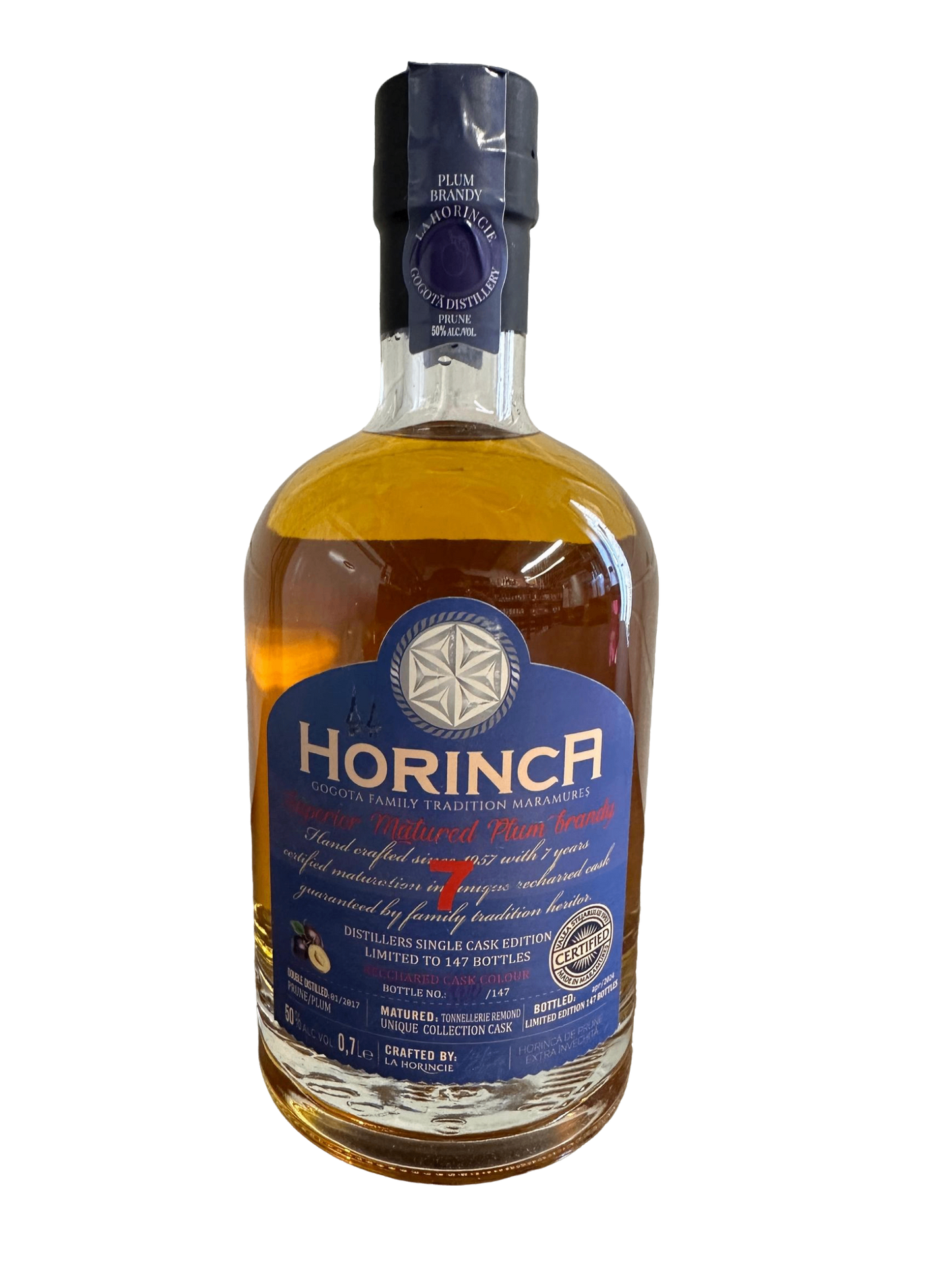 La Horincie Superior Plum Brandy Aged 7 years (Horinca prune) 700ml