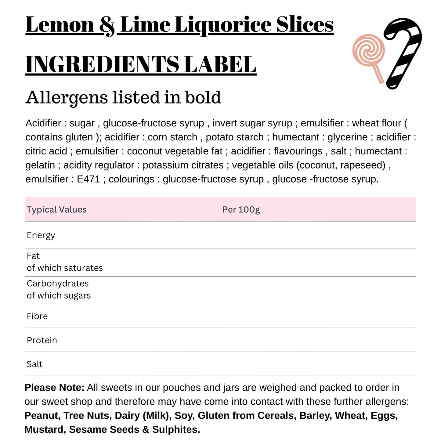 Lemon & Lime Liquorice Slices