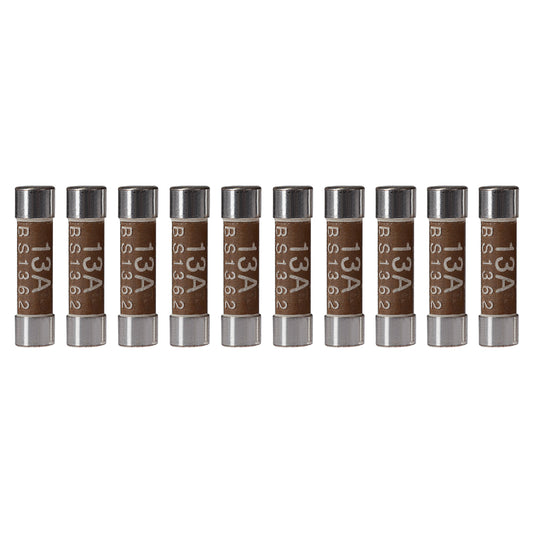Maplin 13 Amp Plug Fuse BS1362 25.4 x 6.4mm - Pack of 10