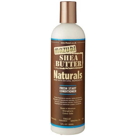 Mazuri Shea Butter Naturals Fresh Start Conditioner: Nourishing & Detangling for Natural Hair 355ml/12 oz