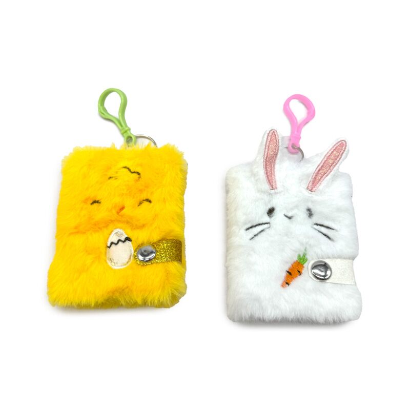 Plush A7 Notebook - Springtime Chick & Bunny Rabbit