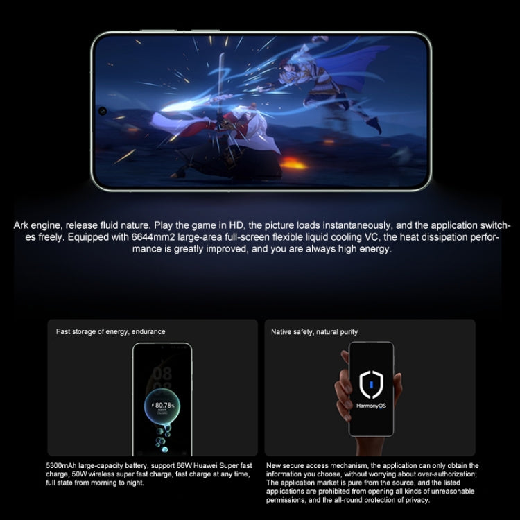 HUAWEI Mate 70, 12GB+256GB, Harmony AI, Side Fingerprint Identification, 6.7 inch HarmonyOS 4.3, NFC, OTG, Not Support Google Play (Black)