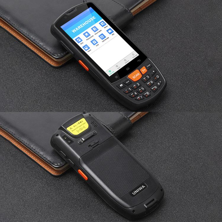 UNIWA HS006 Industrial PDA QR Code Scanner, 2GB+16GB, 4.0 inch Android 11 MediaTek MT6762 Octa Core, NFC, Network: 4G (UK Plug)