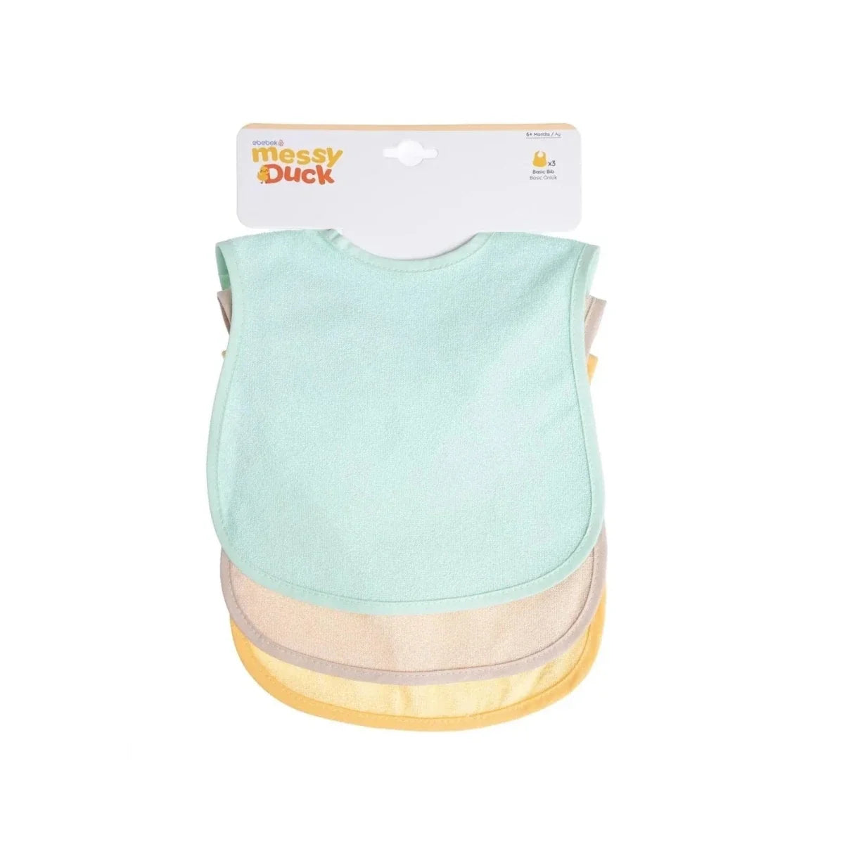Messy Duck Waterproof Baby Bib Pack of 3