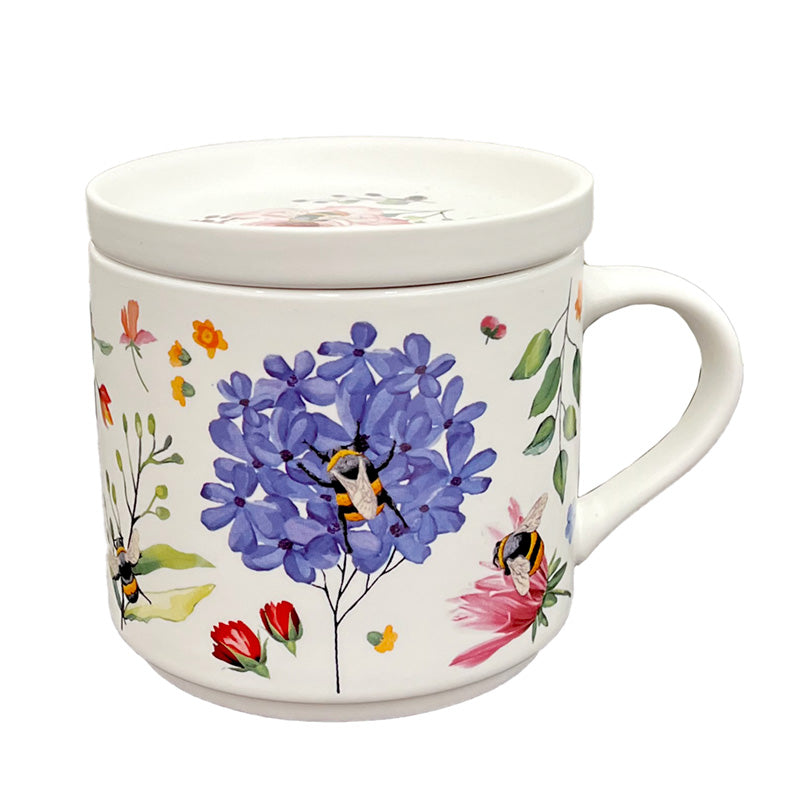 Nectar Meadows Porcelain Mug & Coaster Lid Set