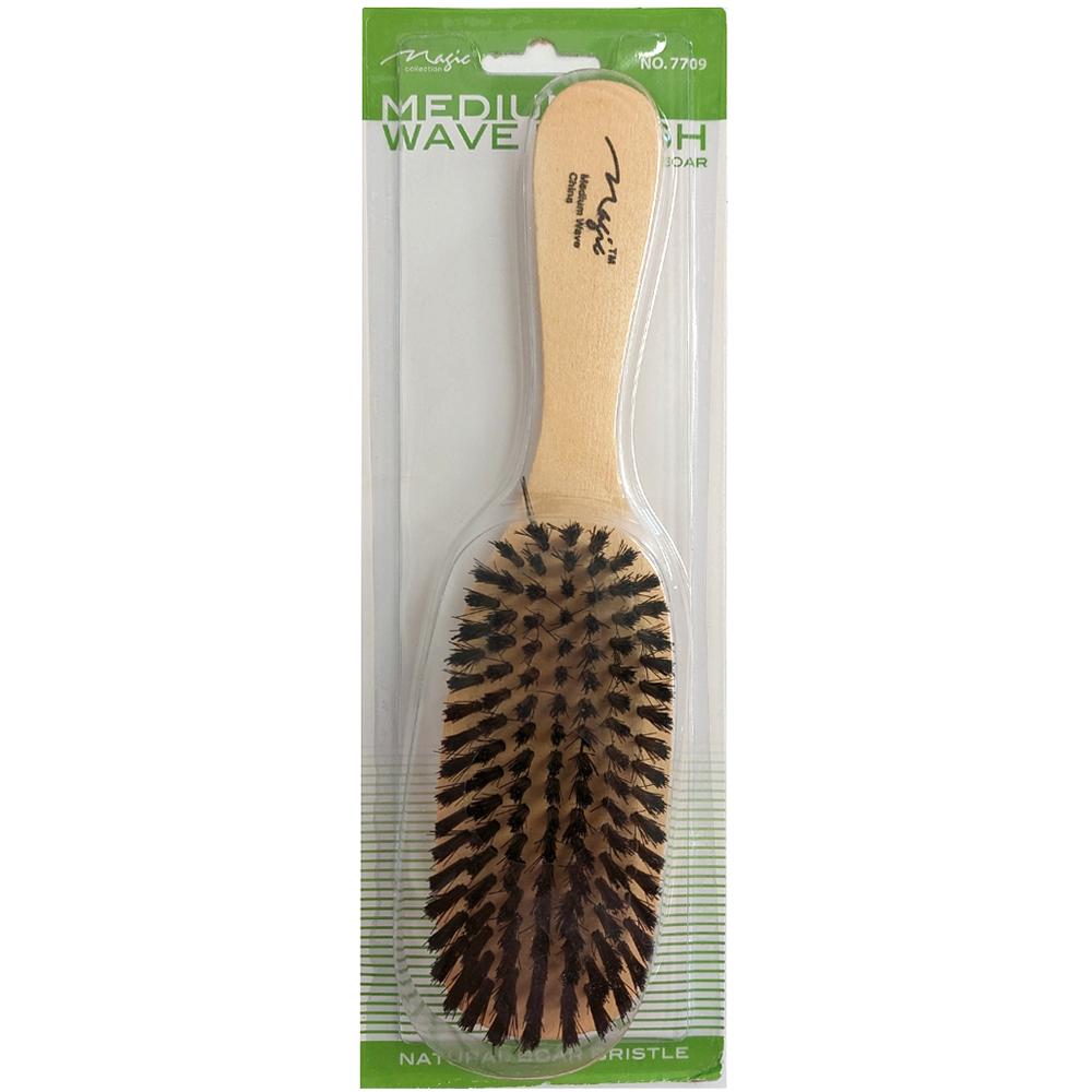 Magic Collection Medium Wave Brush (No.7709) Achieve Deep 360 Waves for Waving Enthusiasts