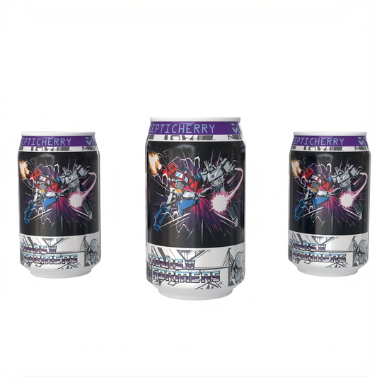 Transformers Decepticherry - Cherry Vanilla Soda Flavour Can 330ml Standard