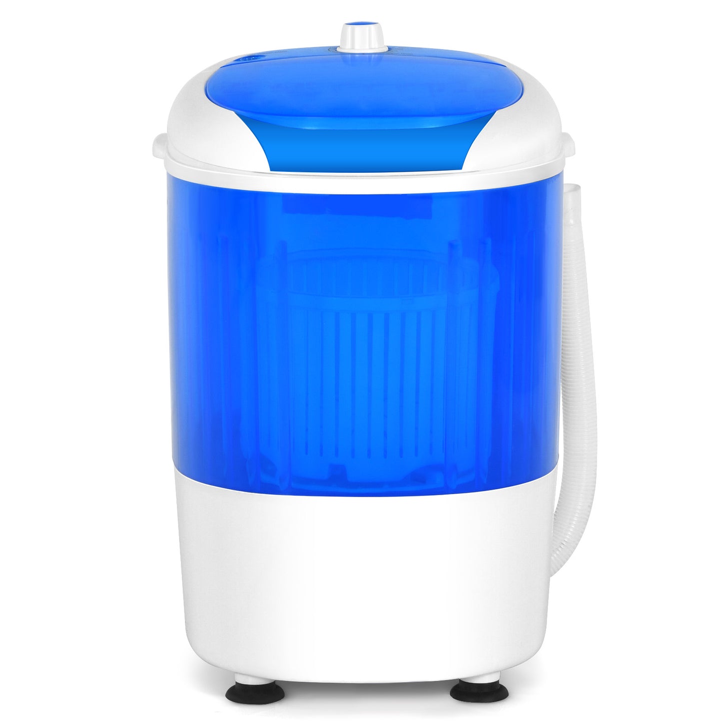 2 in 1 Mini Single Tub Washer Semi-automatic Spin Dryer-Grey