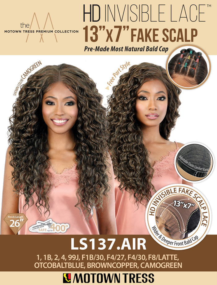 Motown Tress HD Invisible Lace Synthetic Wig - LS137 Air | Flawless Natural Look & Lightweight Comfort for UK Women
