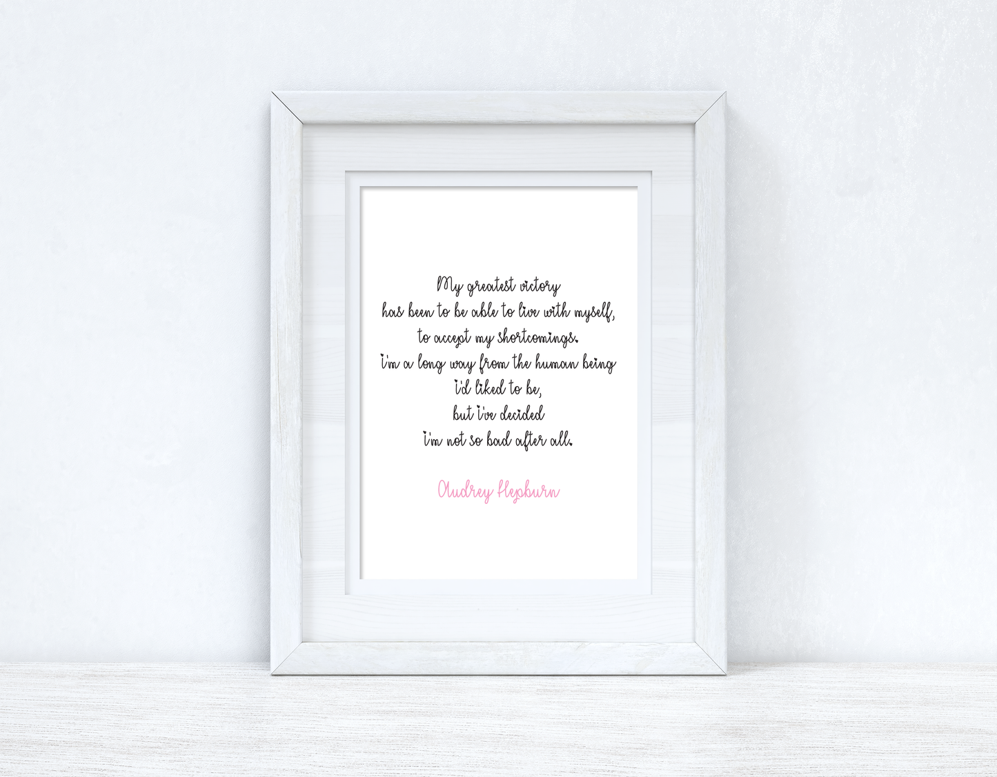 My Greatest Victory Inspirational Simple Wall Home Decor Print