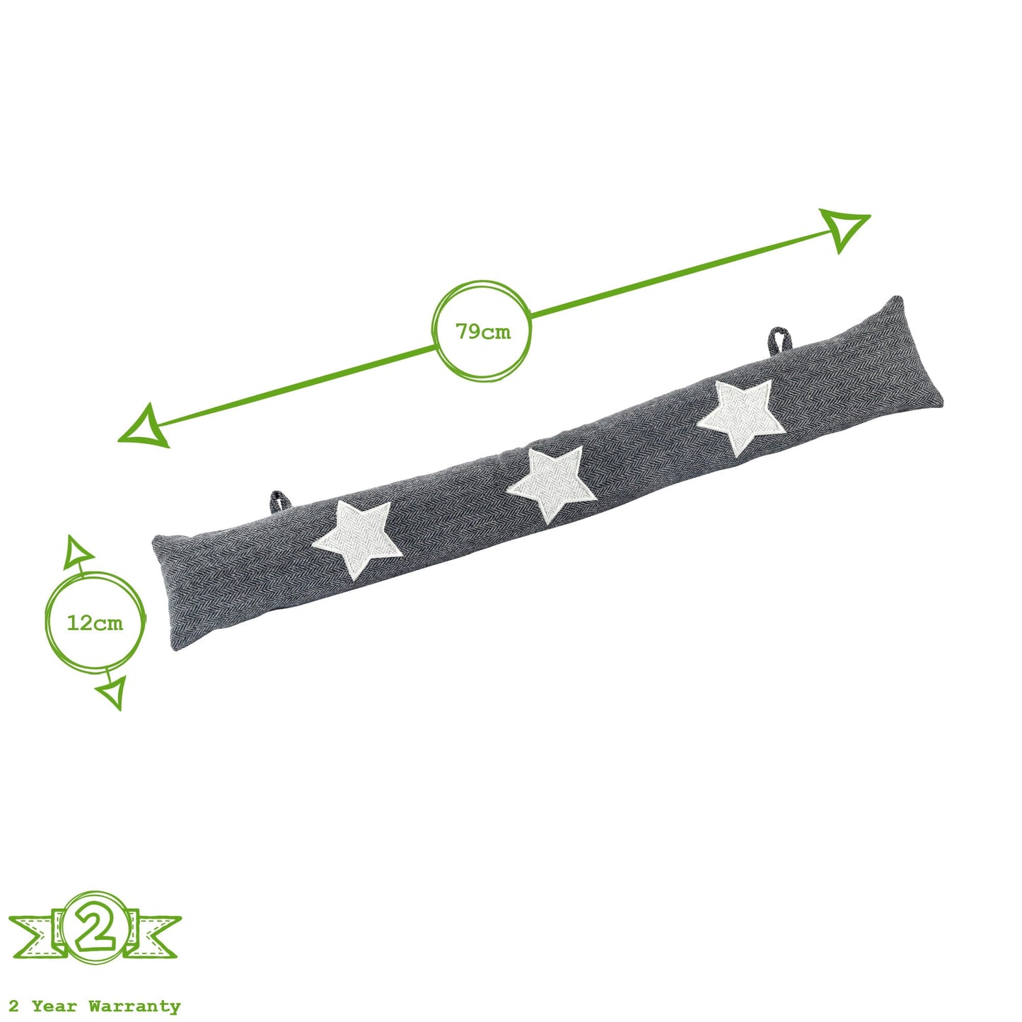 Star Herringbone Draught Excluder - 79cm