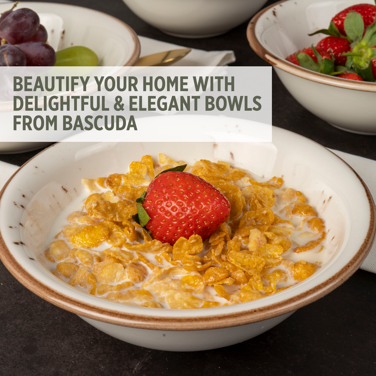 Porcelain Soup&Cereal Bowl – Morar, Sandstone – 18cm