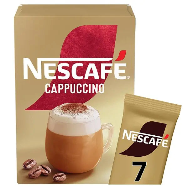 Nescafe Cappuccino Instant Coffee 7 x 15.5g Sachets PMP (Case of 6)