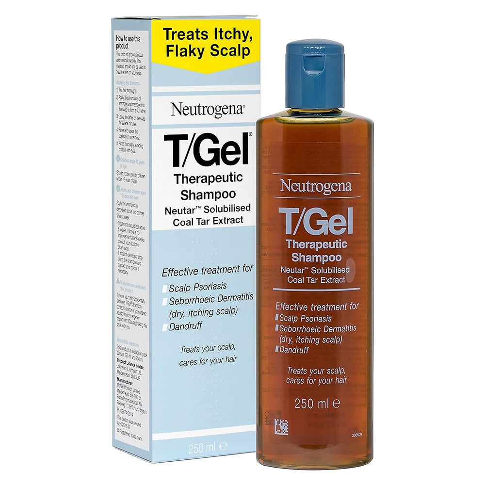 Neutrogena T/Gel Therapeutic Dandruff Treatment Shampoo for Flaky, Itchy Scalp 250 ml/8.45 oz