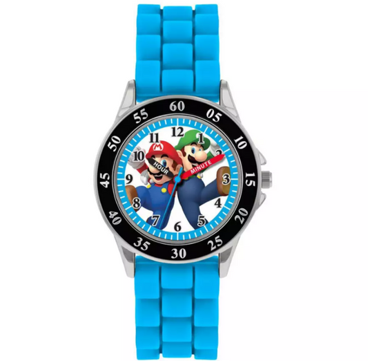 Nintendo Mario Blue Time Teacher Watch