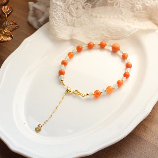 JEKIRA Candy Color Carnelian Bracelet Set