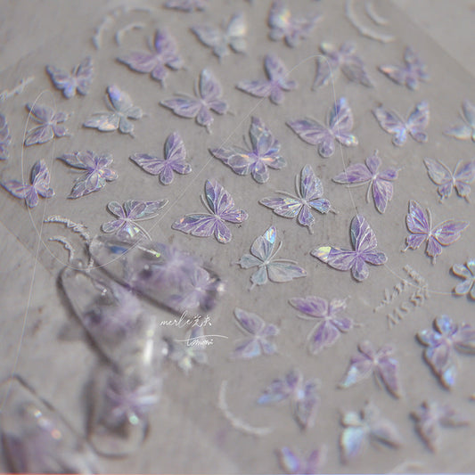 Hello Claws | Crystal Butterfly 5D Nail Deco Sticker