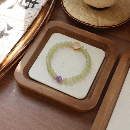 Jekira Malachite & Amethyst Zen Bracelet