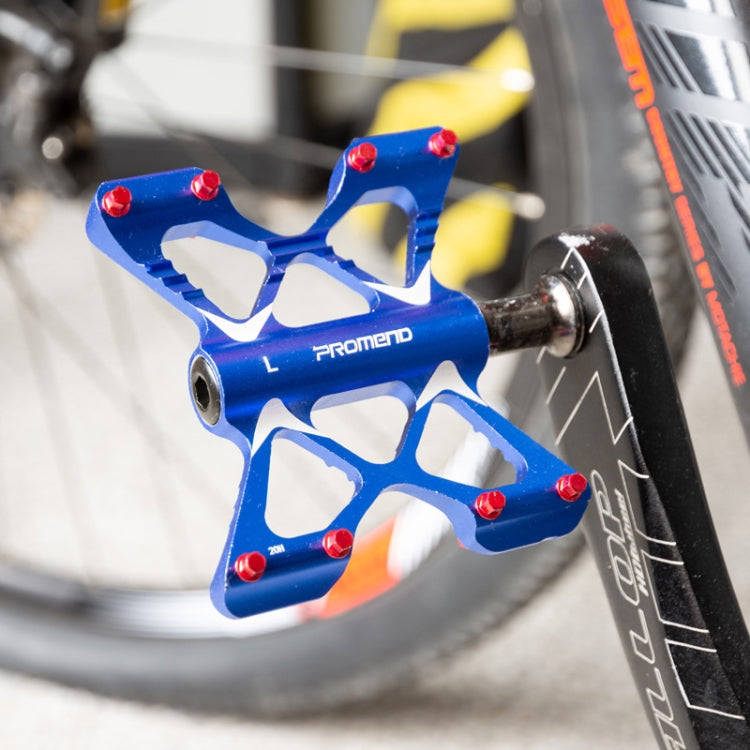 PROMEND PD-M56 1 Pair Mountain Bicycle Aluminum Alloy 3-Bearings Pedals (Blue)