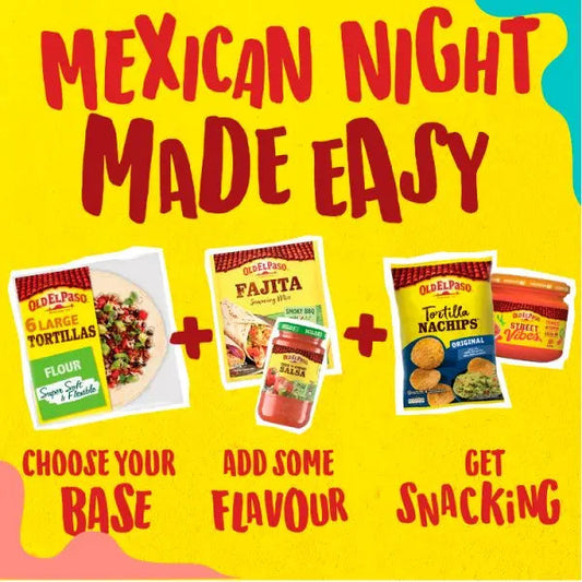 Old El Paso Stand 'N Stuff Smoky BBQ Taco Boat Kit 350g (Case of 4)