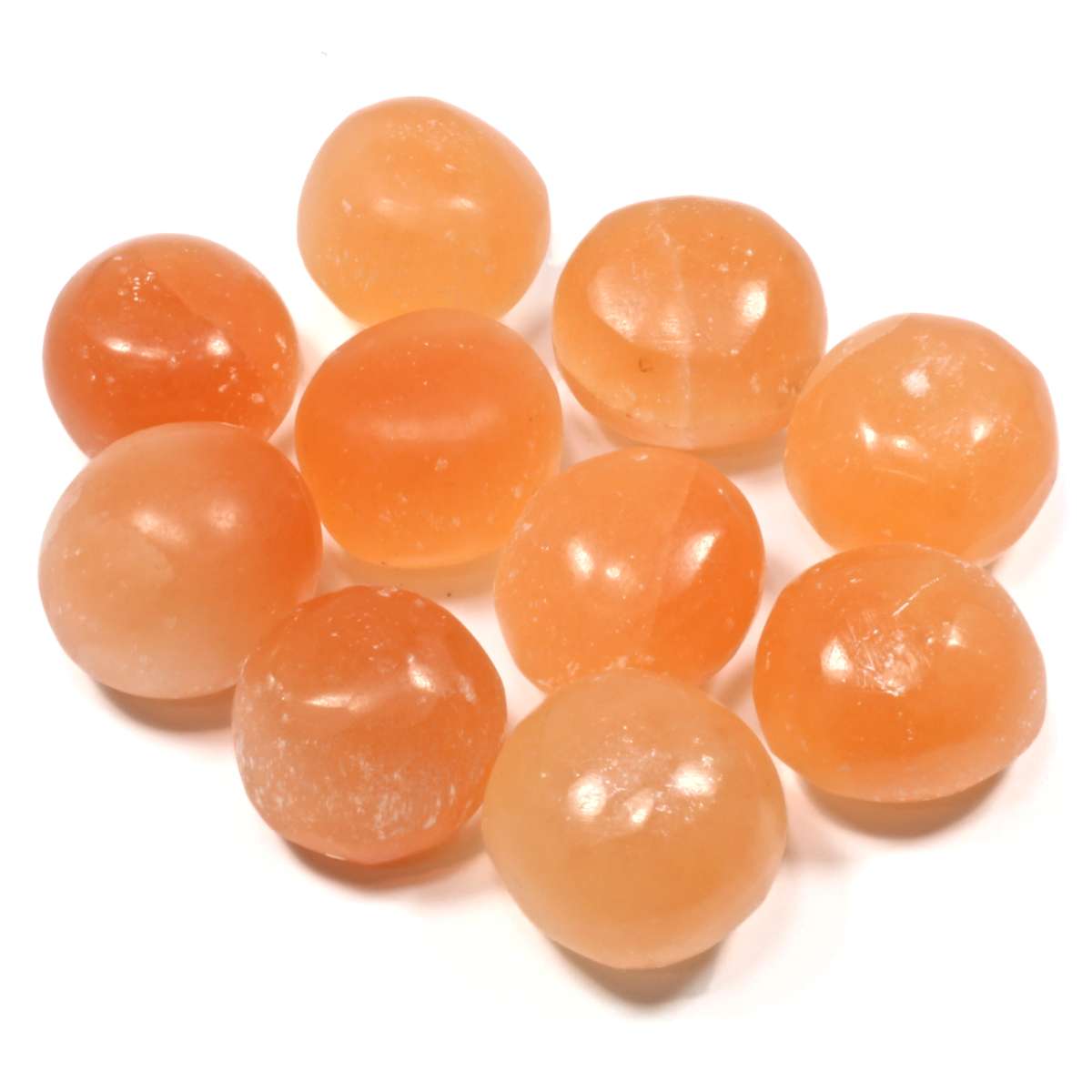 Orange Selenite Polished Tumblestone Healing Crystals