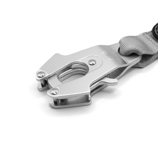 BTactical™ Nylon Frog Clip Dog Lead | Extra-Strong Anti Tangle - Misty Grey