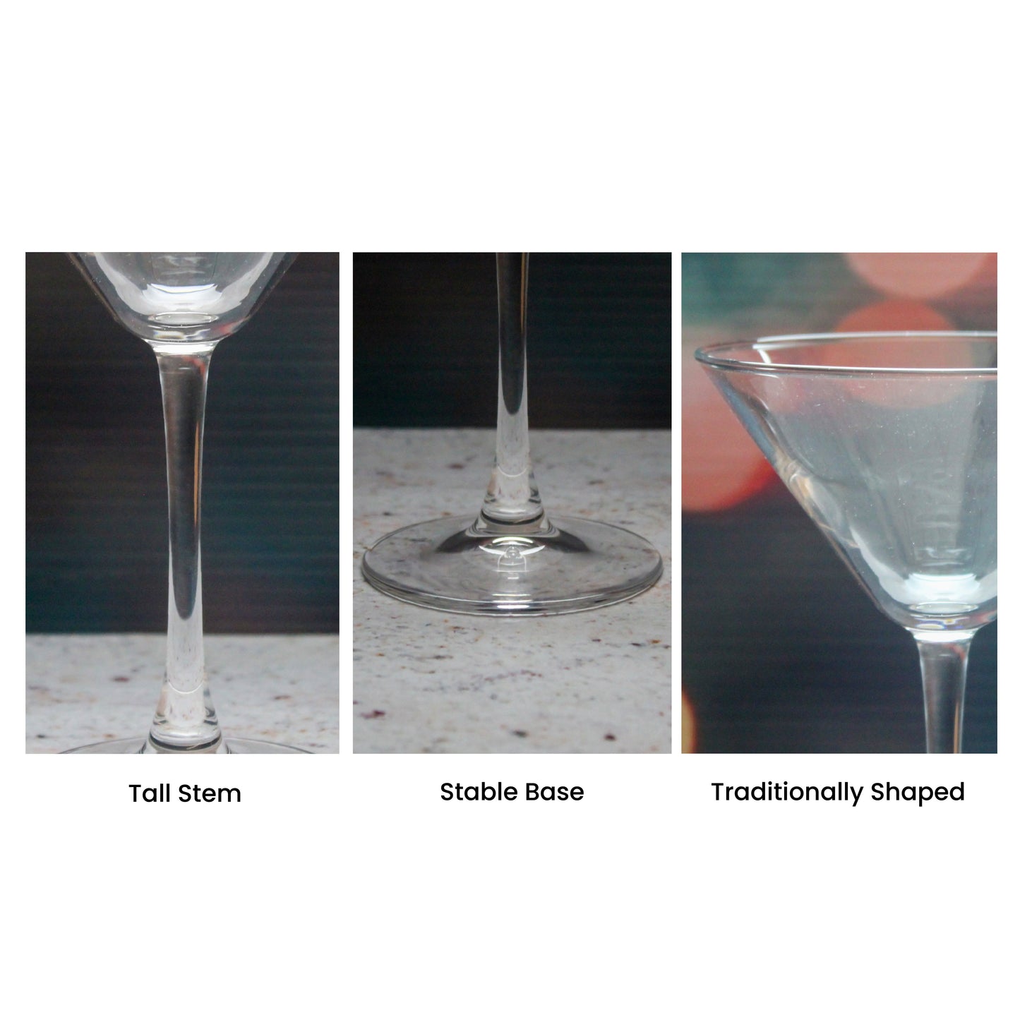 Engraved Enoteca Martini Cocktail Glass with Initials Design, Personalise with Any Name
