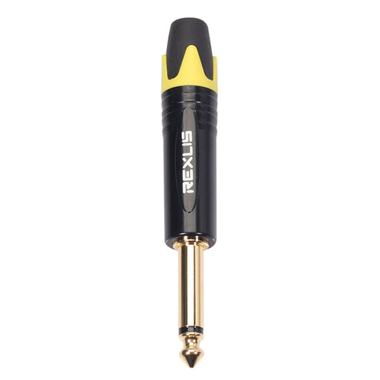10 PCS TC202 6.35mm Gold-plated Mono Sound Welding Audio Adapter Plug