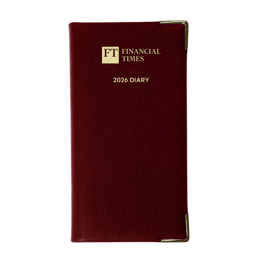 2026 Portrait Pocket Diary - Week to View - Claret