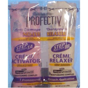 Profectiv Mega Growth Anti-Damage No-Lye Relaxer Super Strength for Coarse, Resistant Hair - Complete Kit