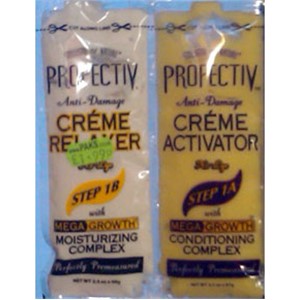 Profectiv Mega Growth Anti-Damage No-Lye Relaxer Kit for Stronger, Straighter Textured Hair - Regular Strength