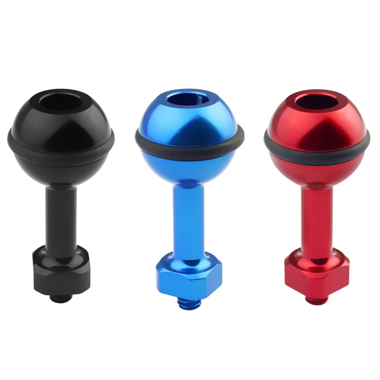 PULUZ 1/4 inch Screw Aluminum Ball Adapter Mount for GoPro, Insta360, DJI and Other Action Cameras, Diameter: 2.5cm(Blue)