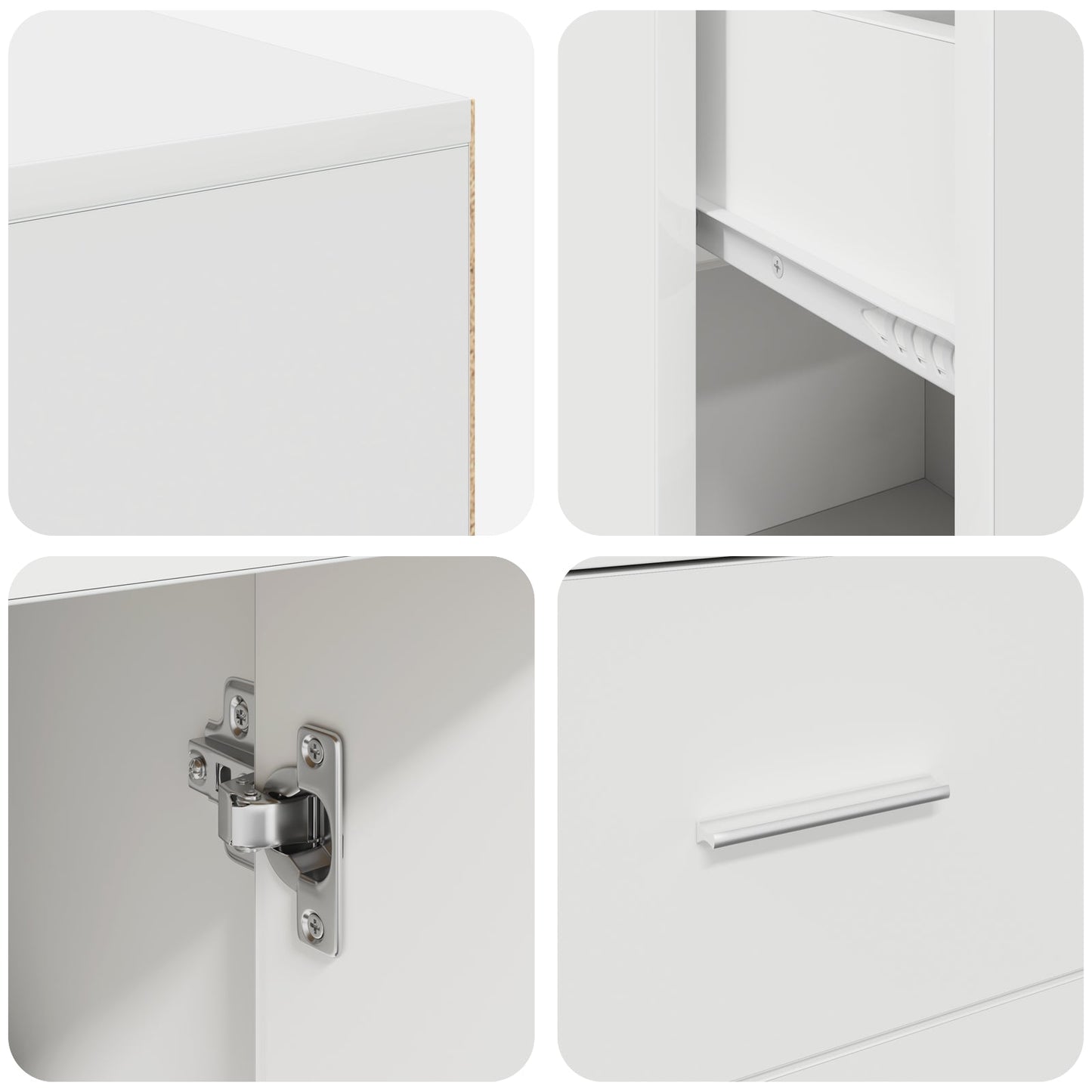 Corner Desk White 102x88x75 cm Engineered Wood