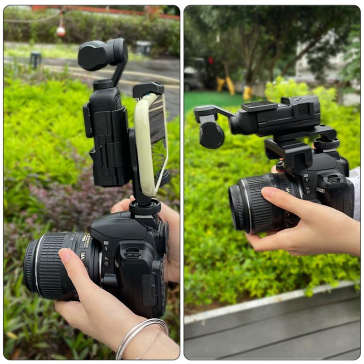 For DJI OSMO Pocket 3 PULUZ Protective Frame Expansion Phone Clamp, Compatible with Tripod Pole (Black)