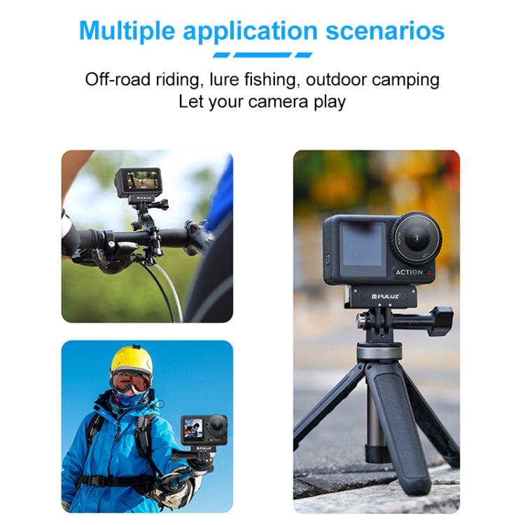 For DJI Osmo Action 5 Pro / 4 / 3 / Osmo 360 PULUZ Magnetic Quick Release Metal Base (Black)