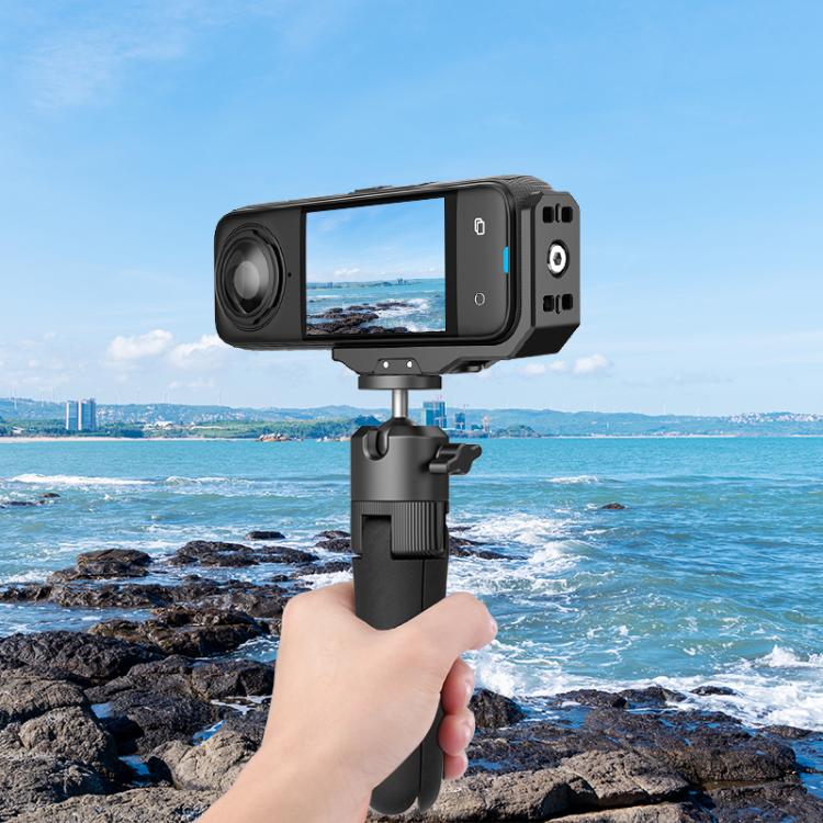 For Insta360 X4 / X5 PULUZ Vertical Horizontal Shooting Quick Release Metal L Bracket (Black)