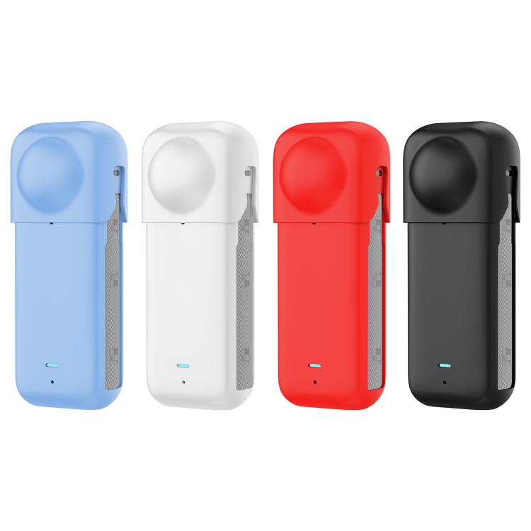 For Insta360 X4 PULUZ Full Body Dust-proof Silicone Protective Case (Blue)