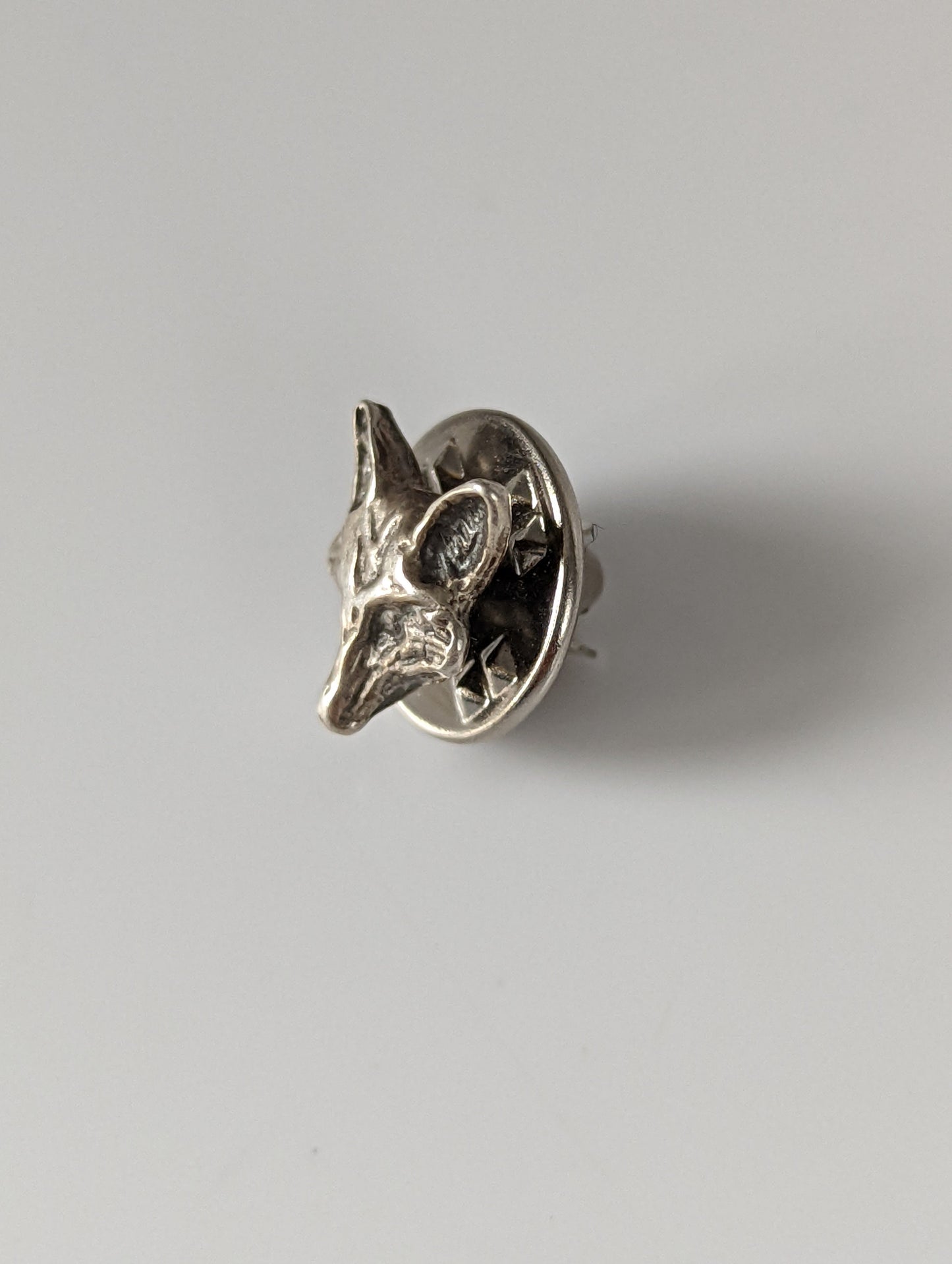 Silver Steed Fox Head Silver Pin