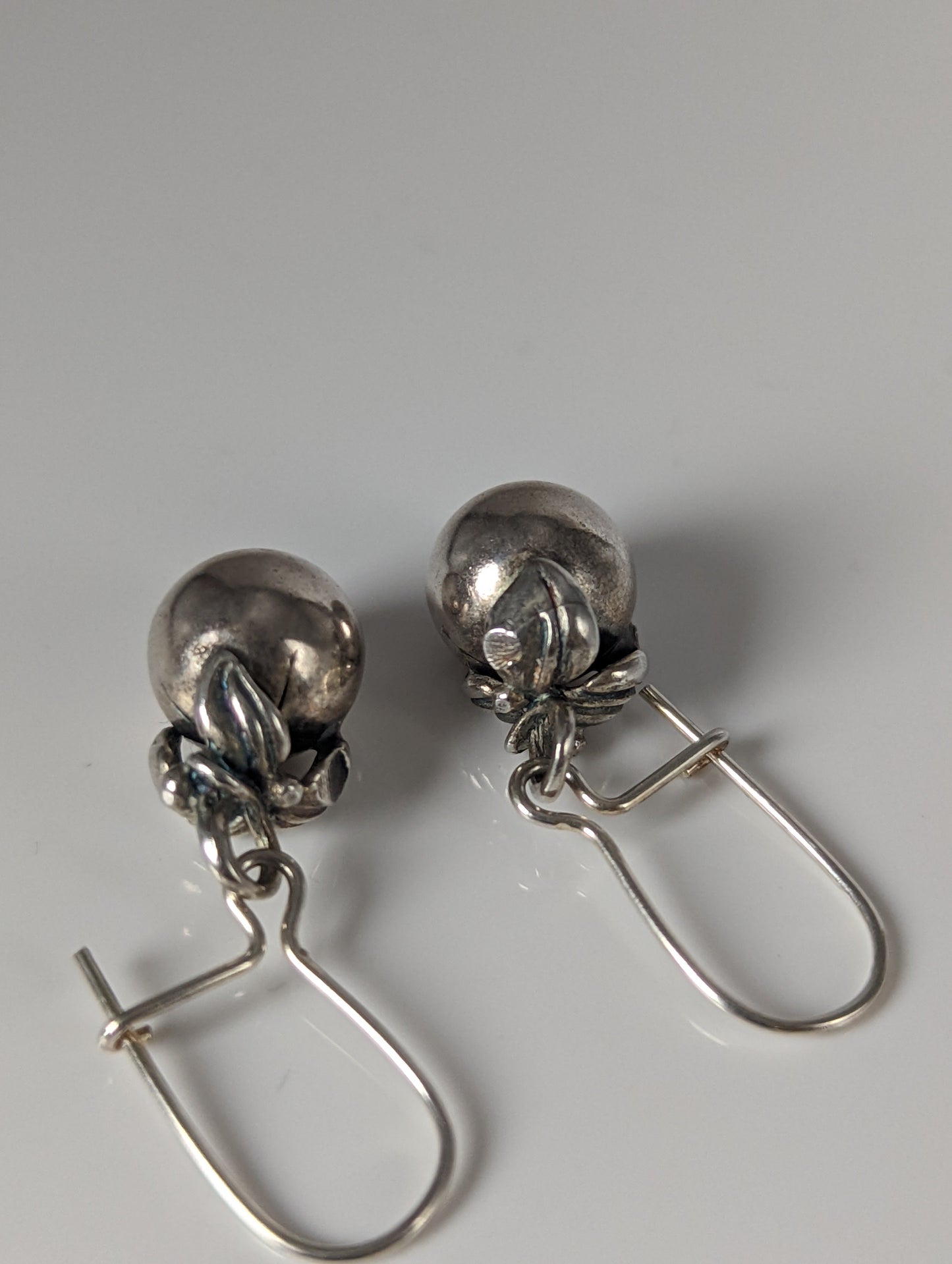Silver Steed Oranges Dropped Earrings