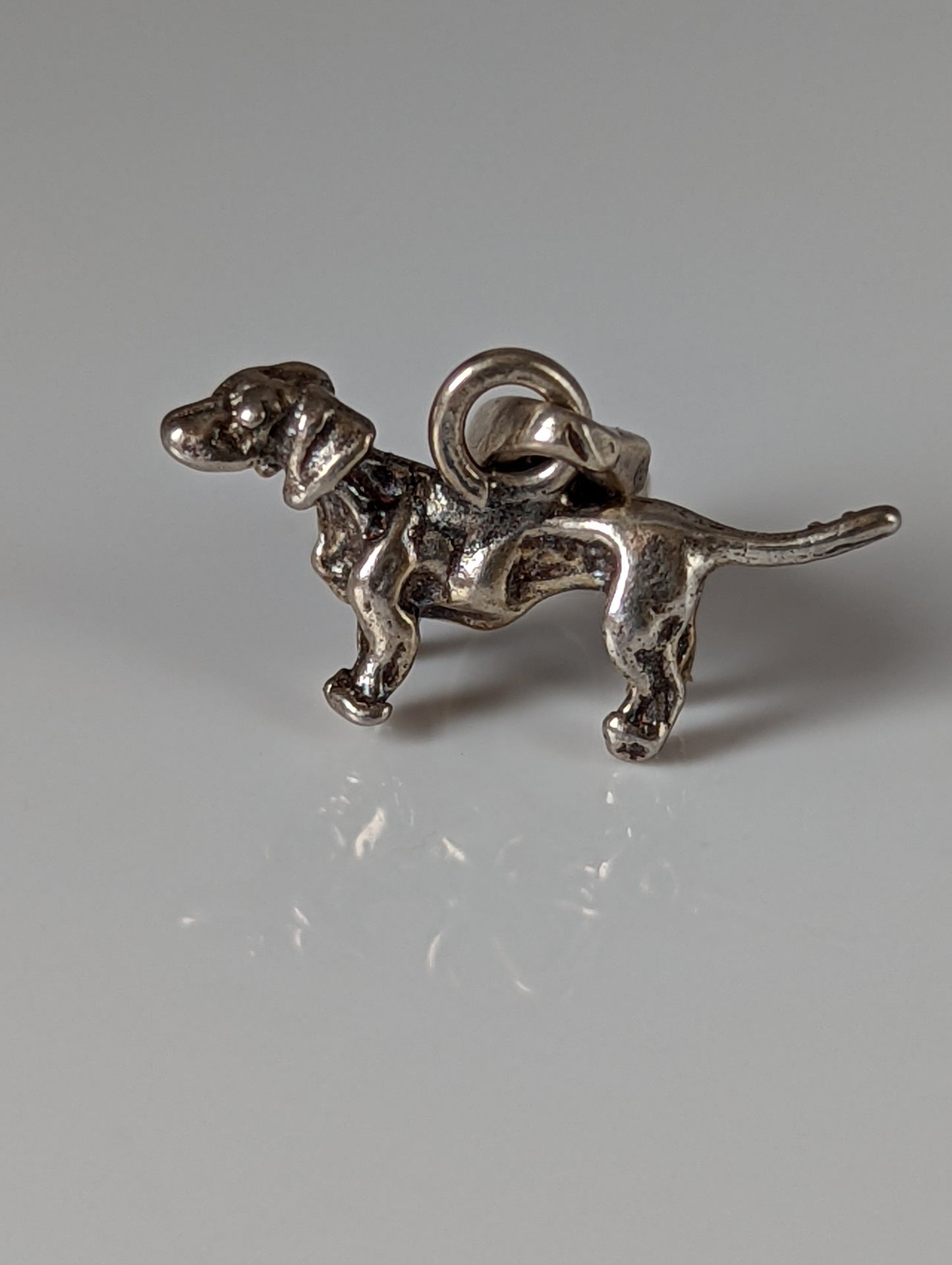 Silver Steed Dachshund Silver Pendant