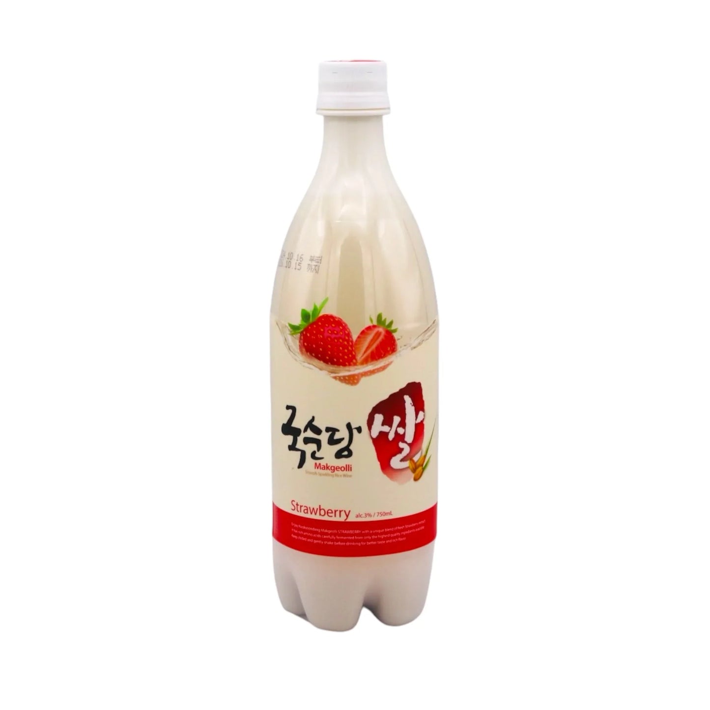 KOOK SOON DANG Makgeolli Rice Wine Strawberry 750ml 3% Alc